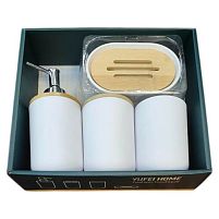 Набір для ванної 4пр/наб 25*22*7см Stenson R34120-W