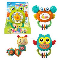 Брязкальце 84046 "WToys", ОЗВУЧУВАННЯ УКРАЇНСЬКОЮ МОВОЮ, 5 пісень, 5 мелодій, підсвічування, прорізувач, в коробці, ВИДАЄТЬСЯ ТІЛЬКИ МІКС ВИДІ