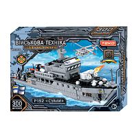 Конструктор "Військова техніка" 83539 "Teko", 300 деталей, патрульний катер "Суми", в коробці