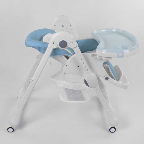 Стільчик для годування немовлят Toti W-48406 (м'який PU, м'який вкладиш, 4 колеса, знімний столик, в коробці) фото 4
