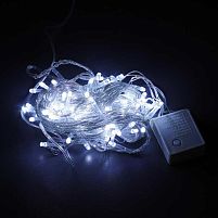 Гірлянда С 54324  100 лампочок, білий колір світла, 8 режимів, 8м, живлення 220 V, в коробці