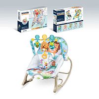 Шезлонг 68145-1 мелодії, 3 підвіски, заспокійлива вібрація, в коробці