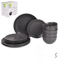 Набір столового посуду 12пр/наб (тарілка 26+20см, супниця 14см) Stenson MC5581-2