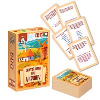 Гра настільна розважальна "Спитай мене про Україну" VT5903-11 "Vladi Toys", 63 картки, в коробці