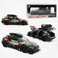 Машинка 1042-10 "Авто Експерт", 2 кольори, металопластик, 1:24, звук, світло, інерція, відчиняються двері, у коробці