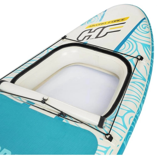 Надувна дошка для серфінгу (SUP-борд) Hydro-Force Panorama 11.2′ BestWay 65363 (15*89*340 см., весло, ліш, насос, сумка, до 150 кг.) фото 4