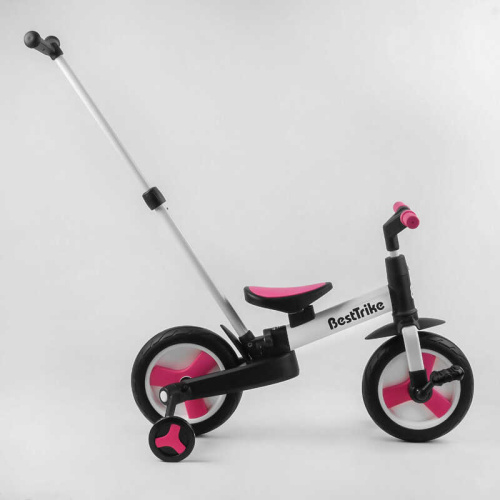 Велосипед дитячий триколісний Turbotrike дитячий триколісний BestTrike 55475 (1) колеса PU 10'', батьківська ручка, знімні педалі фото 4