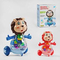 Музичне левеня 28881 "WToys", 2 кольори, ОЗВУЧУВАННЯ УКРАЇНСЬКОЮ МОВОЮ, шестерні, пісня, підсвічування, автоматичний рух, в коробці