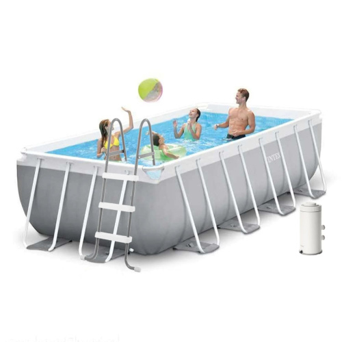 Каркасний басейн Intex 26788 (100*200*400 см., об'єм: 6836 л., картриджний фільтр-насос 2006 л/год, драбина, серія: Prism Frame) фото 2