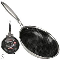 Пательня з антипригарним покриттям "Соти" d28*5см інд. дно Stenson 10383-28