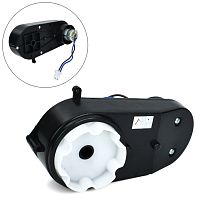 Рульовий редуктор для дитячого електромобіля в зборі з мотором Bambi Racer M 6281-ST GEAR (12V, 5500RPM, вісь: Ø10 мм, ↔17 см)