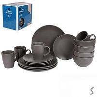 Набір столового посуду 16пр/наб (тарілка 26+20см, супниця 15см, чашка 420мл) Stenson MC5577-1