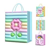 Пакет подарунковий паперовий S "Rainbow 3D" 18*23*10см Stenson R96980-S
