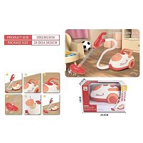 Пилосос 8018 на батарейках, імітація справжнього інструменту, підсвічування, в коробці