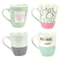 Чашки "Sweet home" 4пр/наб 360мл Stenson R89053