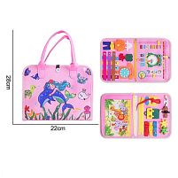 Логічна папка 25028 фетр, циферблат, телефончик, назви місяців, днів, пір року англійською, шестерні, ремінці, липучки, пазл, в пакеті