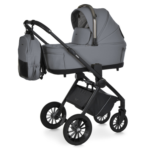 Коляска дитяча прогулянкова El Camino ME 1100-2 Medium Gray (розкладена: 59*101*109 см, складена: 40*59*68 см, колеса: 7.87"/11"/PU, до 22 кг)