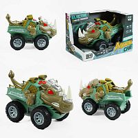 Машина музична SY 200-26 звуки, самостійно їздить, підсвічування, рухає хвостом і щелепою, в коробці