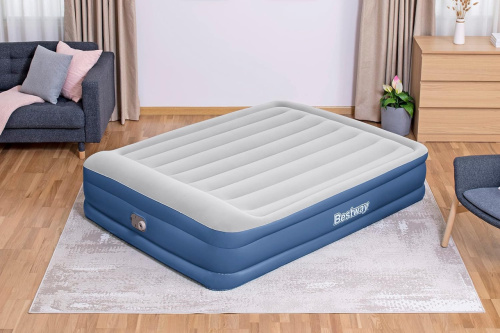 Надувне ліжко BestWay 67630 (38*152*203 см, 46 см з підголівником, двоспальне, вбудований електронасос 220V, до 300 кг) фото 9
