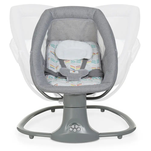 Крісло-шезлонг для немовлят з електро-заколисуванням Mastela 8104 Light Grey (механізм гойдання: поворотний, 3в1) фото 7
