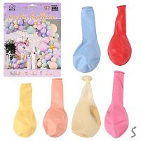 Фотозона з повітряних кульок "Happy Birthday" 95шт/наб Stenson R35125