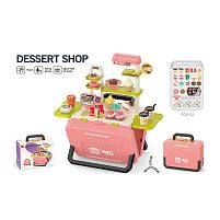 Магазин 668-162 розкладна валіза, муляжі продуктів, іграшкові гроші, наліпки, в коробці