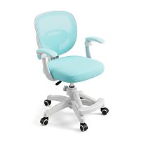 Крісло дитяче Bambi M 6483-4 (колеса: 5 шт, гумове покриття, регульована висота, підлокітники, пластик/метал, спинка сітка: тканина, бірюзовий)