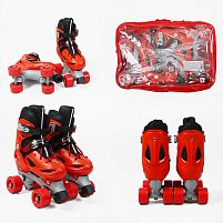 Ролики дитячі Best Roller 6098-65 S (розсувні, розмір 31-34, колеса 4/Ø45 мм/PVC, розтошування коліс: квадро, гальмо переднє, сумка)