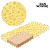 Матрац поролон - полікотон "Малютка3 1112312 "Сліди ведмедика" - колір жовтий (1) "Homefort"