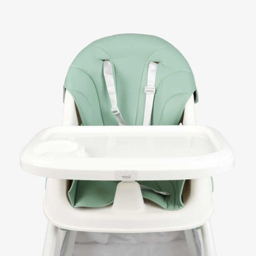 Стільчик для годування Toti TL-30794 (22*110 см, сталева конструкція, регулювання спинки, сидіння, висота, кошик, ремінь, 4 колеса, до 30 кг) фото 5