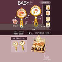 Набір брязкалець HY 625 “Курчатко”, колотушка, підсвічування, звук, мелодія, прорізувач, ЦІНА ЗА 12 ШТУК В БЛОЦІ