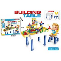 Столик з конструктором 6201 138 елементів, розмір столика: 41х31х31 см, розмір стільчика: 24х24х37 см, кошики, в коробці