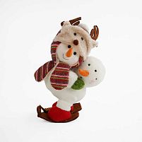 Новорічна декоративна іграшка C 67827 “Сніговик”, висота 35 см, у пакеті