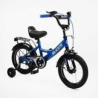 Велосипед дитячий двоколісний Corso MX-43033 «Maxis» (колеса Ø14"/гума, рама: сталь, допоміжні колеса, гальмо ручне, від 4 років)