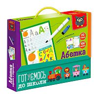 Картки з маркером "Готуємось до школи: Абетка" (укр) VT5010-21 "Vladi Toys"