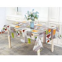 Скатертина-клейонка ПВХ силікон "France" 1.35*30м Stenson MA-6184