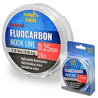 Лиска "100% Fluocarbon" 25м*0.25мм Sams Fish (SF24152-25)