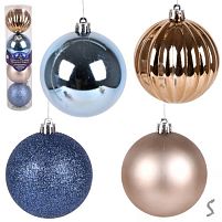 Ялинкові кульки 8см 4шт/наб Stenson 9758