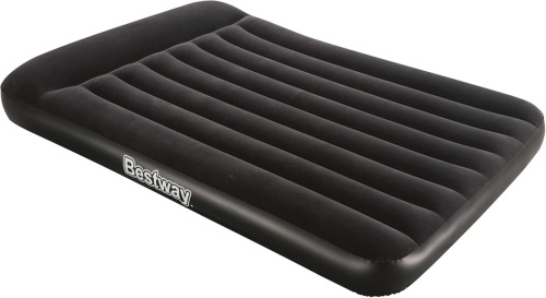 Надувний матрац BestWay 67462 «Flocked Air Bed» (25*137*191 см, 30 см з підголівником, півторамісний, вбудований електронасос 220V, до 273 кг)