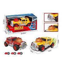 Машина музична PC 88-06 2 кольори, підсвічування, звукові ефекти, режим демонстрації, прогумовані колеса, рухи вперед-назад, в коробці