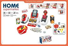 Касовий апарат 668-122 сканер, 2 термінали, звук, підсвічування, продукти, продуктовий кошик, гроші, монети, банківська картка, в коробці