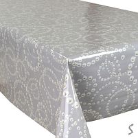 Скатертина-клейонка ПВХ 3-хшар. глянсова на тканевій основі Glossy Stenson MA-6003-N5