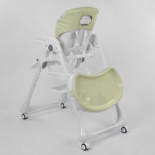 Стільчик для годування немовлят Toti W-56077 (м'який PU, м'який вкладиш, 4 колеса, знімний столик, в коробці) фото 2