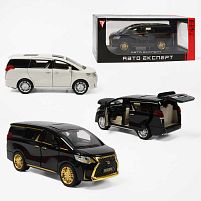 Машинка RS-17510 "Авто Експерт", 2 кольори, металопластик, 1:24, звук, світло, інерція, відчиняються двері, багажник та капот, в коробці
