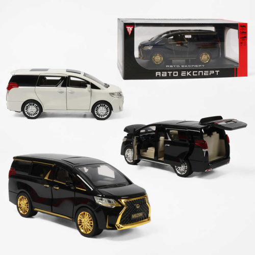 Машинка RS-17510 "Авто Експерт", 2 кольори, металопластик, 1:24, звук, світло, інерція, відчиняються двері, багажник та капот, в коробці
