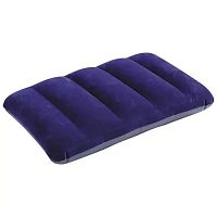 Надувна флокована подушка Intex 68672 (синя, 9*28*43 см.)