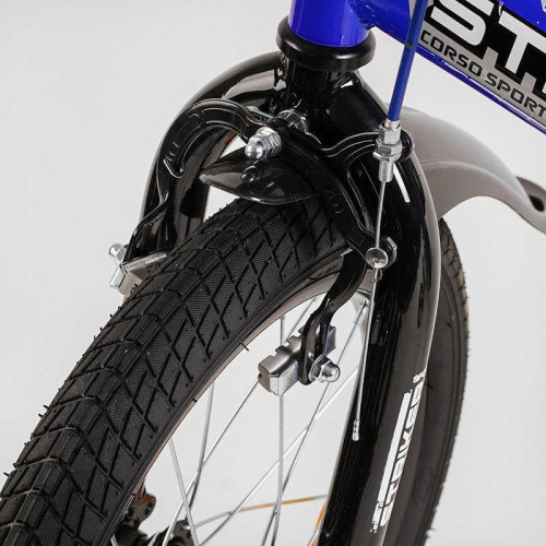 Велосипед 16" дюймів 2-х колесний CORSO “STRIKER" EX-16007 (1)  ручне гальмо, дзвіночок, дод. колеса, ЗІБРАНИЙ НА 75%   фото 4
