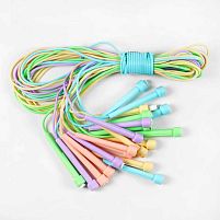 Скакалка C 64561 довжина 2.6м, товщина 0.6мм, ЦІНА ЗА 10 ШТУК В ЗВ'ЯЗЦІ