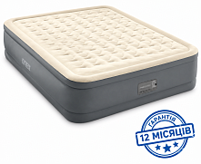 Надувне ліжко Intex 64926 (46*152*203 см, двоспальне, вбудований електронасос 220V, до 272 кг)