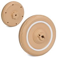 Колесо для дитячого електромотоцикла Bambi Racer M 6327-R-PLASTIC WHEEL (заднє, Ø20 см, ↔4,5 см, пластик, адаптер під редуктор)